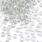 5Lb Flat Glass Marbles, Clear Flat Marble Beads Gems Transparent Aquarium Pebbles for Vase Filler Beads Table Scatters